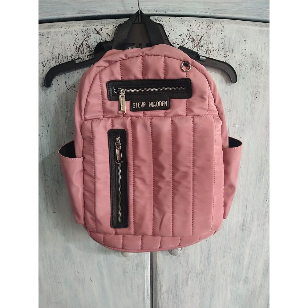 Steve Madden Fabric Backpack Pink & Black